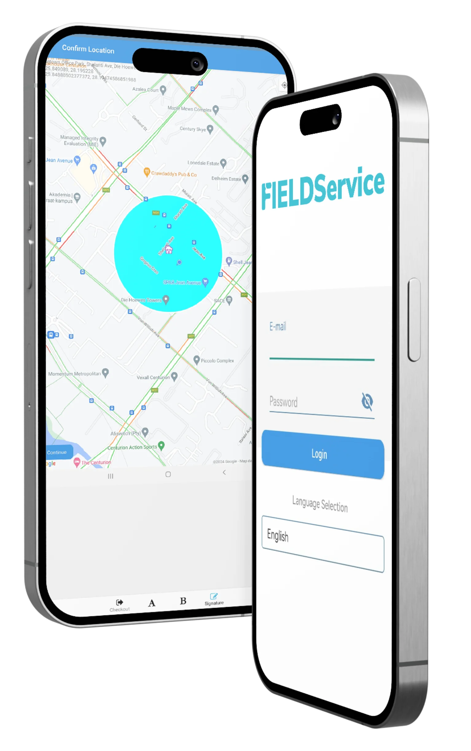 Field Sales Automation Software app on mobile phone showing real-time orders and route planning.
